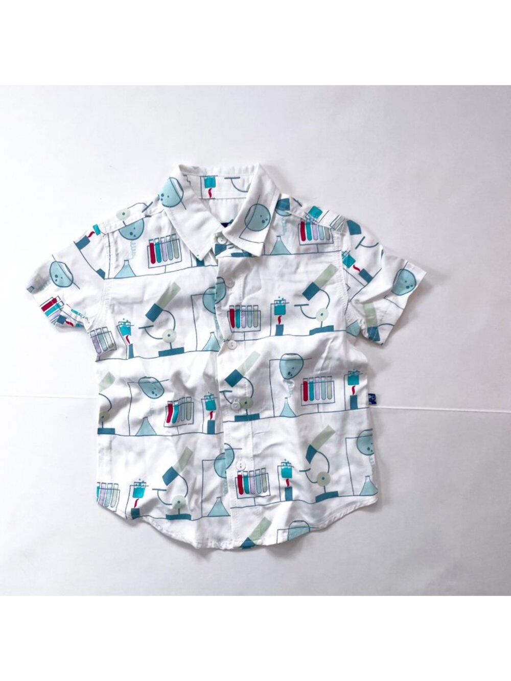 Kickee Pants Science Button Front Shirt, size 2T